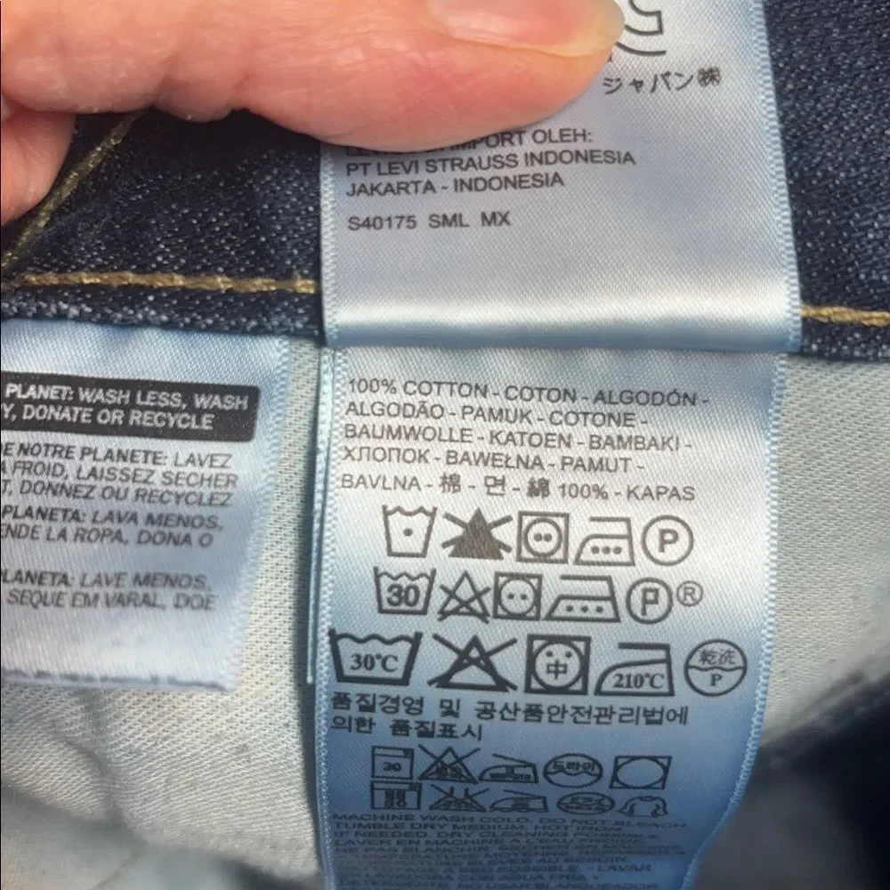 Levi’s 513 Men’s Slim Straight Cotton Blue Jeans, 34 x 30